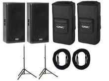Load image into Gallery viewer, QSC KW152 1000 Watt 15" 2-Way Powered Loudspeaker Pair Package