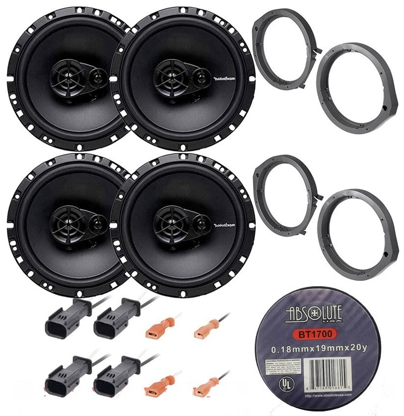 Rockford Fosgate R165x3-HSB524-72-7800 Front & Rear Speakers