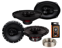 Load image into Gallery viewer, Pair of Rockford Fosgate Prime R169X3 6" x 9" 3-Way Prime Series Coaxial Speakers + R165X3 6. 5" 3-Way Prime Series Coaxial Speakers + Absolute 100FT Speaker Wire + Magnet Phone Holder