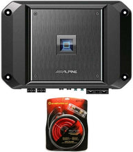 Load image into Gallery viewer, Alpine R2-A60F 4 Channel 600 Watt Class D Car Audio Amplifier &amp; KIT0 AMP Kit
