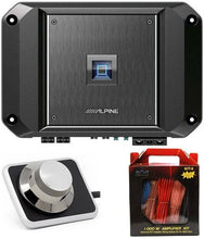 Load image into Gallery viewer, Alpine R2-A60F 4 Channel 600W Class D Amplifier RUX-H01 Bass Knob &amp; KIT8 AMP Kit