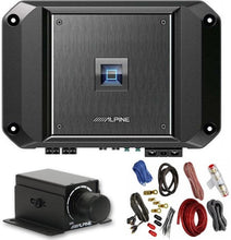 Load image into Gallery viewer, Alpine R2-A60F 4 Ch 600 Watt Car Amplifier &amp; RUX-KNOB Bass Knob &amp; KIT4 AMP Kit