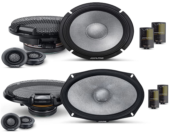 Alpine R-Series R2-S65C & R2-S69C 6x9" Component Car Audio Speaker