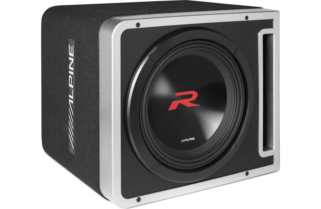 Alpine R2-SB10V-BNDL Package Includes R2-SB10V 10" Enclosure S-A60M Amplifier RUX-KNOB.2 remote