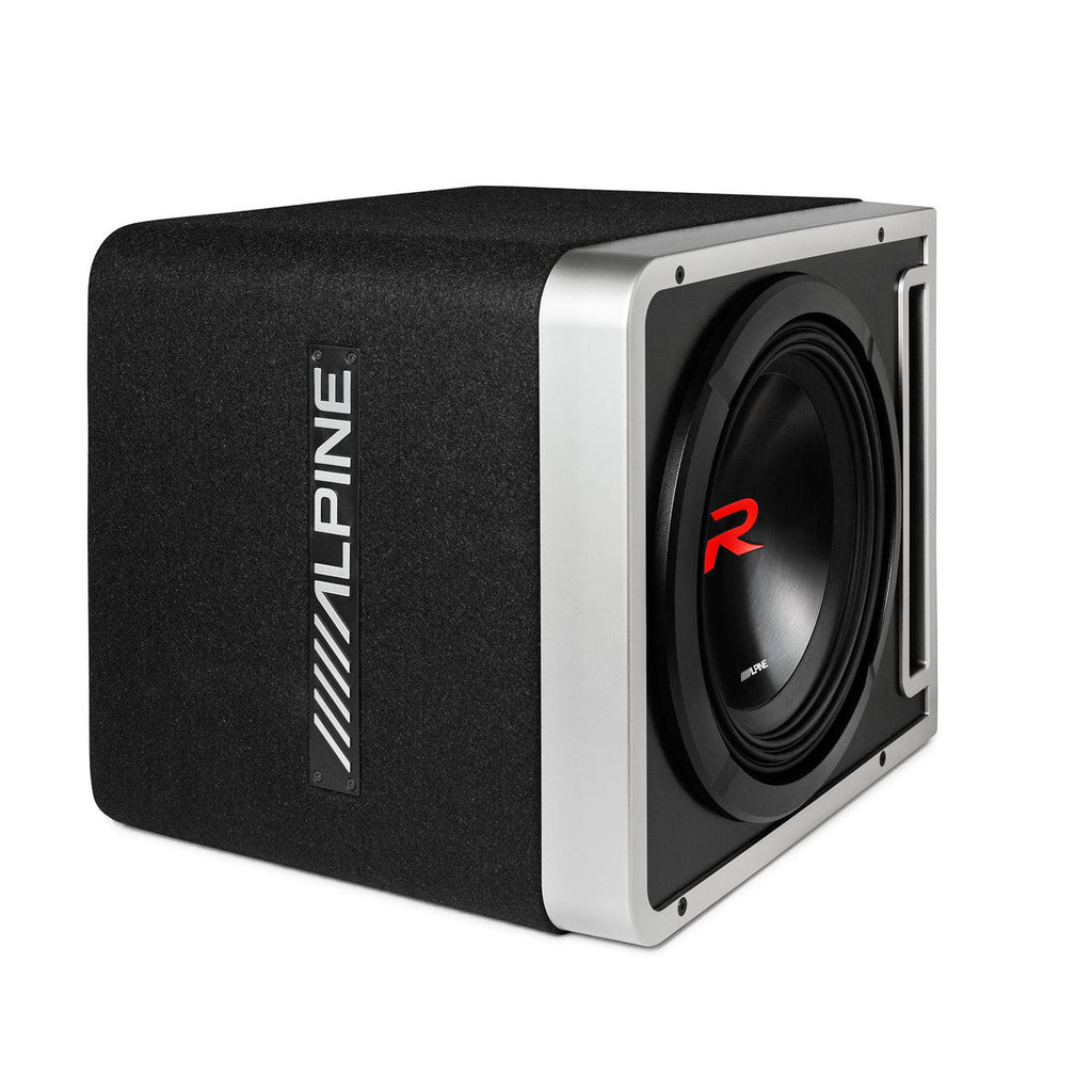 Alpine R2-SB10V-BNDL Package Includes R2-SB10V 10" Enclosure S-A60M Amplifier RUX-KNOB.2 remote