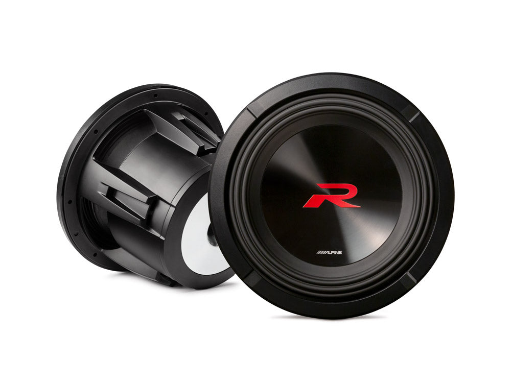 2 Alpine  R2-W12D2 Car Audio Dual 2 Ohm 12" Subwoofers with Sub Install Kit Package