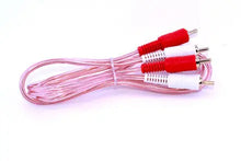 Load image into Gallery viewer, Crux RCA-15MM  RCA Male-to-Male Cable, Clear Jacket 15 ft.