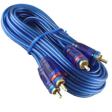 Load image into Gallery viewer, 10 Absolute 17 Feet 2 CH RCA Interconnect Cable Wire for Marine, Car Amplifier Stereo or Home Audio