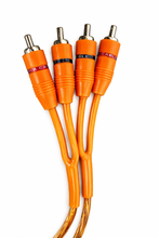 Load image into Gallery viewer, Absolute RCA15OR 15ft Orange RCA Cable 100% OFC Oxygen Copper 2-Ch Stereo Interconnect Twisted Pair Noise Reduction Gold-Plated Connectors HiFi Audio Cable for Car/Home Audio