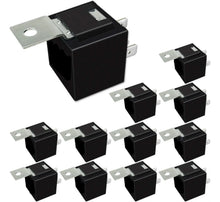 Load image into Gallery viewer, 10 PACK 12 VOLT DC 40 AMP SPTD AUTOMOTIVE RELAY 5 PIN W/ MOUNTING TAB