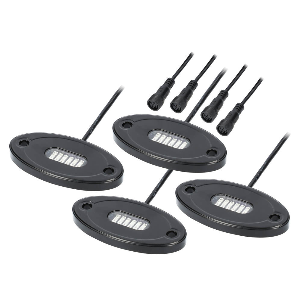Heise RGBW1-4KT RGBW 4 Pod Rock Light Kit