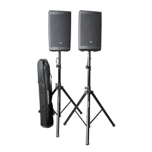 Load image into Gallery viewer, Gator Rok-It RI-SPKRSTDSET-200-AL Aluminum Tripod Speaker Stand Set with Bag