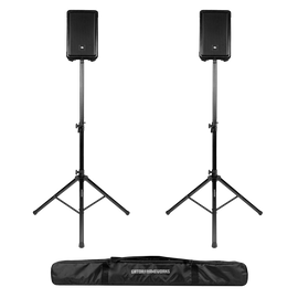 Gator Rok-It RI-SPKRSTDSET-250-AL Aluminum Tripod Speaker Stand Set with Deluxe Bag
