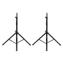 Load image into Gallery viewer, Gator Rok-It RI-SPKRSTDSET-250-AL Aluminum Tripod Speaker Stand Set with Deluxe Bag