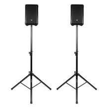 Load image into Gallery viewer, Gator Rok-It RI-SPKRSTDSET-250-AL Aluminum Tripod Speaker Stand Set with Deluxe Bag
