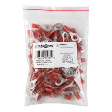 Load image into Gallery viewer, Install Bay RNRT14 Red Nylon Ring Terminal 22-18 Gauge 1/4 inch - Package of 100