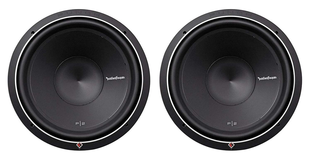 2 Rockford Fosgate Punch P2D2-10 10" Inch 600 Watt Dual 2 Ohm Car Subwoofers