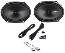 Load image into Gallery viewer, Rear Rockford Fosgate R168X2 6x8 Inch Speaker Replacement Kit + Harness For 1997-1998 Ford F-150