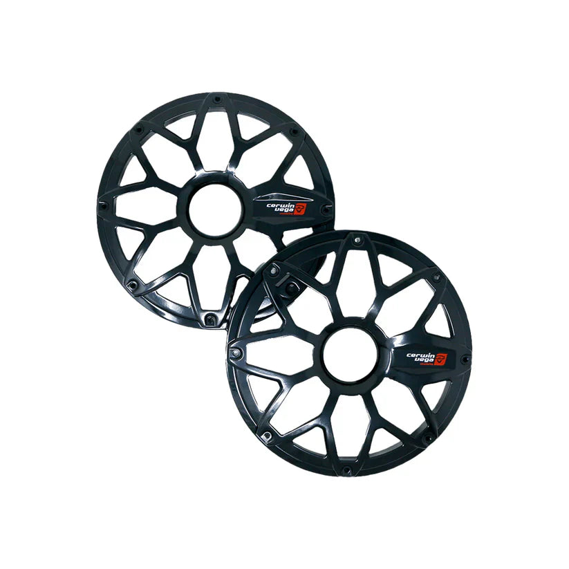Cerwin Vega SM65FBB RPM Stroker 6.5" Flush Mount Speaker Grill, Black Pair, Steel With Powder Coating
