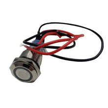 Load image into Gallery viewer, Race Sport Lighting RS-2P16MM-LEDR 16mm LED 2-Position On/Off Switch (Red) - Chrome Finish