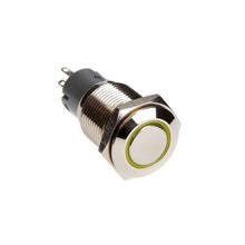 Load image into Gallery viewer, Race Sport Lighting RS-2P16MM-LEDY 16mm LED 2-Position On/Off Switch (Yellow) - Chrome Finish