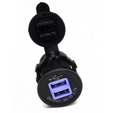 Load image into Gallery viewer, Race Sport Lighting RS50884 2 Port USB Socket 3.1A Input: DC12V/24V Output: DC5V 3.1A Totally 4led Inside