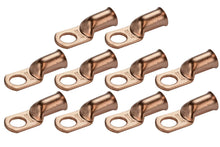 Load image into Gallery viewer, Install Bay CUR112 Uninsulated Ring Terminal 1 Gauge 1/2 inch Copper 10 Pack