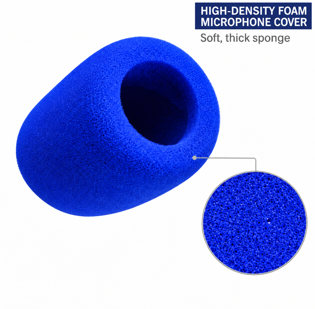 MR DJ SPONGE-C10 10 PCS 5 Color Microphone Sponge Foam Microphone Covers Handheld