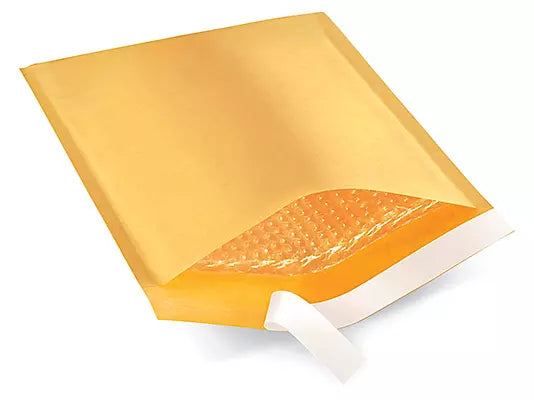 BM Paper 50pcs Yellow #0 6x10" Bubble Lined Polyolefin Mailers Padded Envelopes