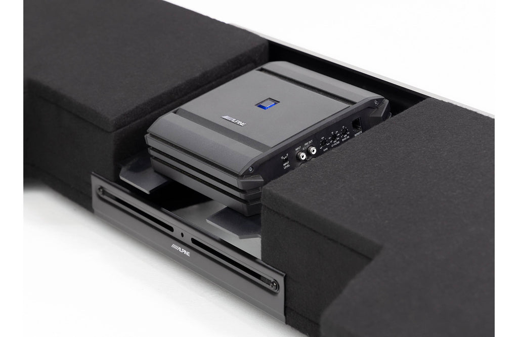Alpine S-DB8V-TRK Halo Series 8" ported dual subwoofer enclosure with two 8" S-Series subwoofers