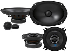 Load image into Gallery viewer, Alpine S-Series S-S69C 6"X9" 2-Way Component Speaker &amp; S-S40 4" Coaxial Speakers