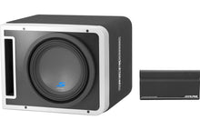 Load image into Gallery viewer, Alpine S-SB10V-PWR Halo 10" Bass Package Includes S-SB10V linkable 10" ported sub enclosure and KTA-200M compact 200-watt mono amplifier