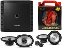 Load image into Gallery viewer, Alpine S2-S65C 6.5" Component S2-S69 6x9" Speaker S2-A36F Amplifier KIT8 AMP Kit