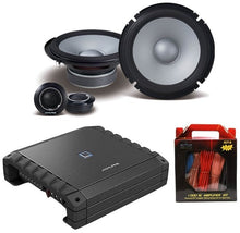 Load image into Gallery viewer, Alpine S2-A36F 4Ch Amplifier + S2-S65C 6.5" Component Speakers + Absolute KIT8