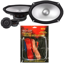 Load image into Gallery viewer, Alpine S2-S69C 6x9" Component Car Audio Speaker System &amp; KIT10 AMP Kit