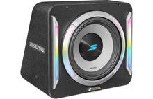 Load image into Gallery viewer, Alpine S2-SB12 PrismaLink™ S2-Series sealed subwoofer enclosure with 12" subwoofer and RGB lighting