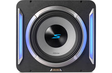 Load image into Gallery viewer, Alpine S2-SB12 PrismaLink™ S2-Series sealed subwoofer enclosure with 12" subwoofer and RGB lighting