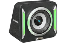 Load image into Gallery viewer, Alpine S2-SB8 PrismaLink™ S2-Series sealed subwoofer enclosure with 8" subwoofer and RGB lighting