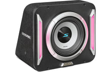 Load image into Gallery viewer, Alpine S2-SB8 PrismaLink™ S2-Series sealed subwoofer enclosure with 8" subwoofer and RGB lighting