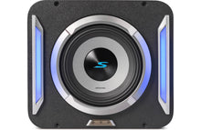 Load image into Gallery viewer, Alpine S2-SB8 PrismaLink™ S2-Series sealed subwoofer enclosure with 8" subwoofer and RGB lighting