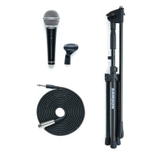 Load image into Gallery viewer, Samson SAVP10CE Vocal Microphone-Boom Stand &amp; 1/4 inch to XLR cable Pack