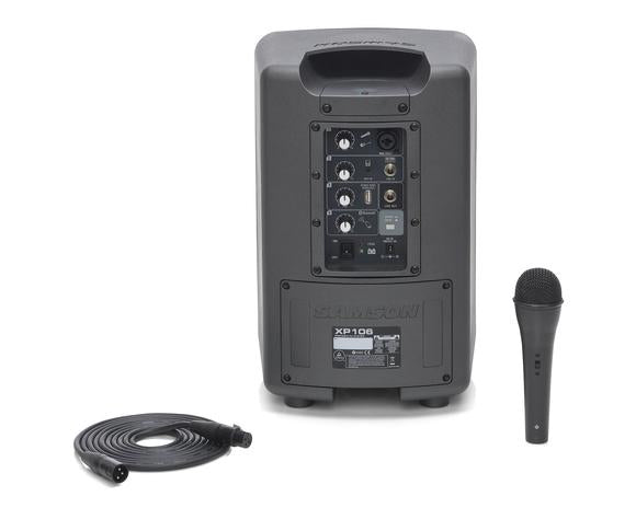 Samson SAXP106 Battery Rechargeable Portable PA System, 100 Watts with Bluetooth