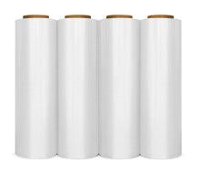 Load image into Gallery viewer, 4-Rolls Clear Shrink Wrap Plastic Stretch Film 18" Wide x 1500 SQ. Ft. 80 Gauge