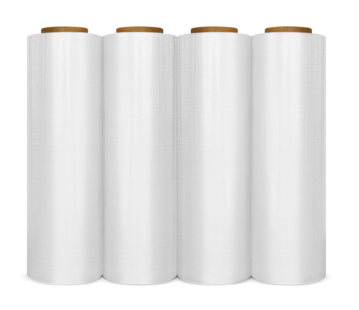 XP Audio 4 Rolls 18", 1500sq Feet, 80 Gauge Pallet Wrap Clear Stretch Film Shrink Hand Wrap