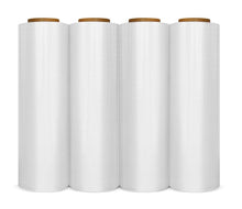 Load image into Gallery viewer, 4 Rolls 18" x 1500' 80 Gauge Pallet Wrap Pre Stretch Film Hand Wrap