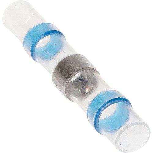 Install Bay SHSBBC Heat Shrink Blue Butt Connector w/Solder 16/14 GA - 10pk