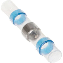 Load image into Gallery viewer, Install Bay SHSBBC Heat Shrink Blue Butt Connector w/Solder 16/14 GA - 10pk