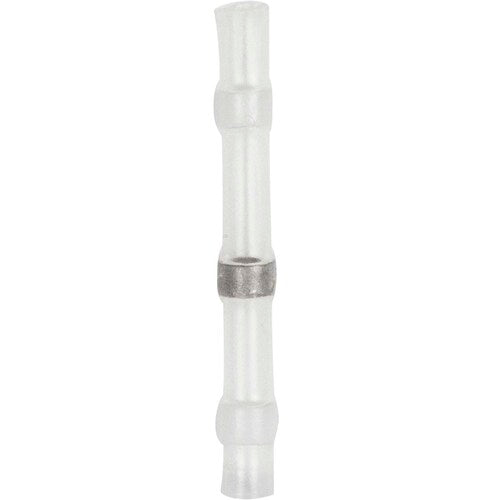 Install Bay SHSWBC-50 Heat Shrink White Butt Connector w/Solder 26/24 GA - 50pk