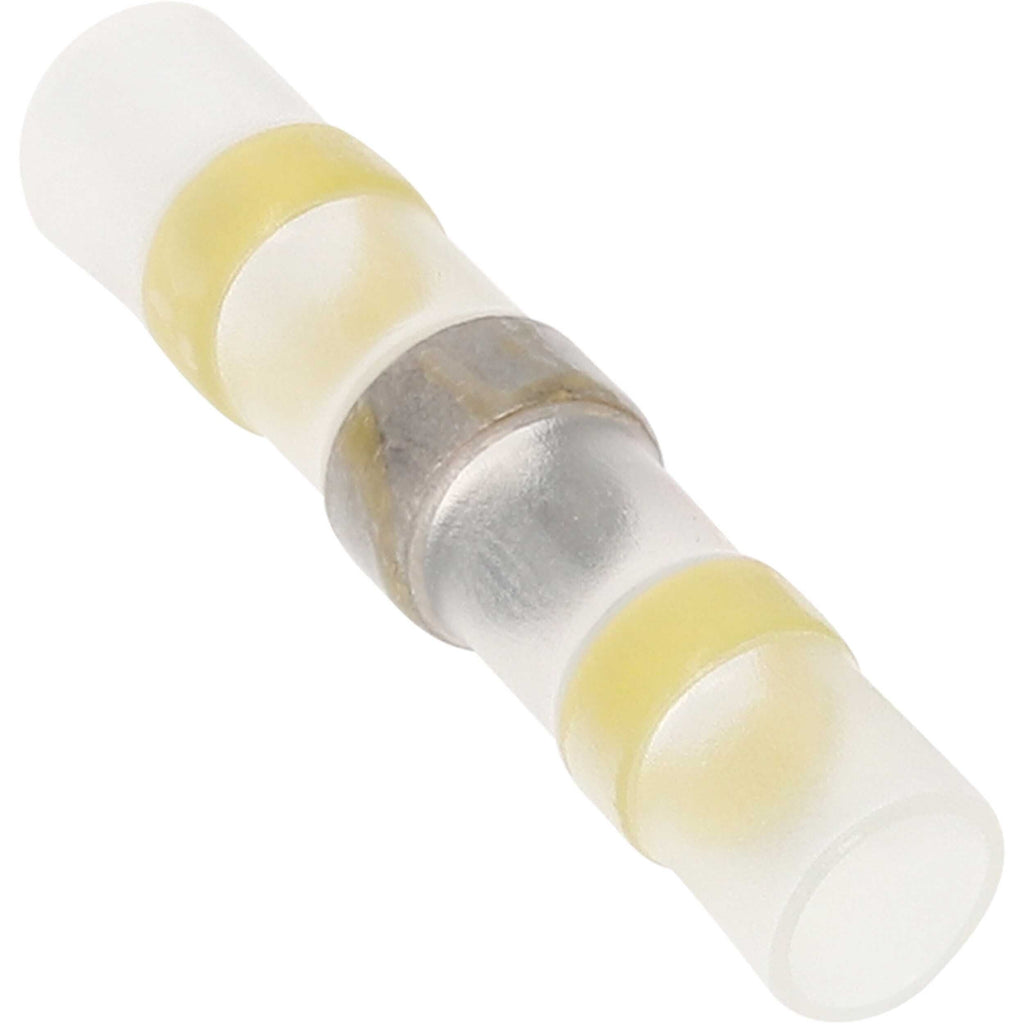 Install Bay SHSYBC-50 Heat Shrink Yellow Butt Connector w/Solder 12/10 GA - 50pk