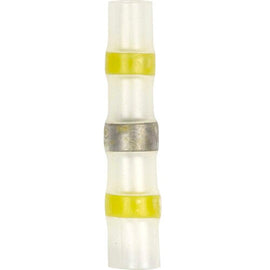 Install Bay SHSYBC-50 Heat Shrink Yellow Butt Connector w/Solder 12/10 GA - 50pk
